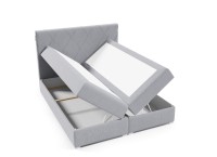 łóżko kontynentalne 180x200 z pojemnikiem tapicerowane do sypialni z materacem Marcus internetowy sklep meblowy Birdmeble