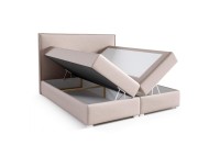 łóżko kontynentalne 180x200 z pojemnikiem do sypialni tapicerowane z materacem Lara sklep meblowy Birdmeble