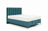 łóżko tapicerowane 120x200 z pojemnikiem do sypialni z materacem kontynentalne Sofia 1 sklep meblowy BirdMeble