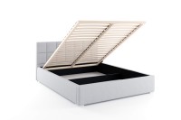 łóżko tapicerowane 160x200 Santiago do sypialni z pojemnikiem młodzieżowe dwuosobowe internetowy sklep meblowy BirdMeble