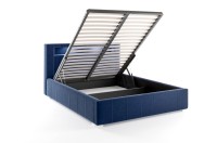 łóżko 140x200 do sypialni z pojemnikiem tapicerowane dwuosobowe Palermo sklep meblowy BirdMeble online