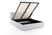 łóżko tapicerowane 180x200 do sypialni z pojemnikiem dwuosobowe Santiago sklep meblowy BirdMeble online