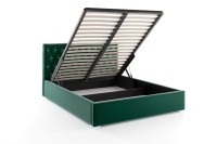 łóżko tapicerowane 160x200 do sypialni z pojemnikiem dwuosobowe Lena sklep meblowy BIRDMEBLE online