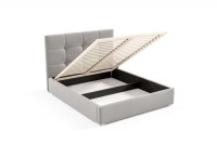 łóżko tapicerowane 160x200 do sypialni z pojemnikiem dwuosobowe Harry sklep meblowy BirdMeble online