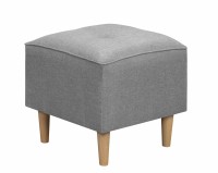 Pufa do siedzenia podnóżek skandynawski Denver szary - internetowy sklep meblowy Bird Meble
