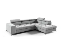 Duża kanapa narożna z funkcją spania codziennego i pojemnikiem do salonu Forst prawy - internetowy sklep meblowy Bird Meble