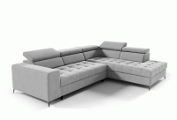 Duży narożnik z funkcją spania codziennego i pojemnikiem do salonu Forst prawy rozkładanie - internetowy sklep meblowy Bird Meble