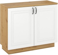 Komoda do salonu Flawia WHAR 100 2D Biały/Dąb Artisan