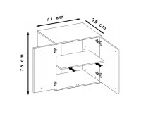 Komoda do przedpokoju 2D Mike 3 Dąb Sonoma Wymiary