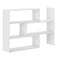 Regał na książki rozsuwany otwarty 83 cm Karol 03 Biały