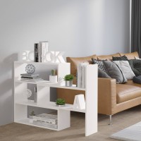 Regał na książki rozsuwany otwarty 83 cm Karol 03 Biały w aranżacji