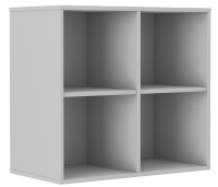 Wisząca otwarta szafka biurowa Malta 103 Jasny Szary