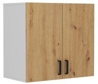 Wisząca szafka biurowa Malta 104 2D Dąb Artisan/Szary