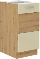 Szafka kuchenna dolna w kolorze krem/dąb artisan kolekcja ARTISAN HG 40 D 1F BB