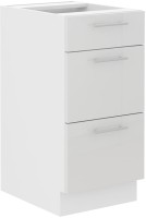 Szafka kuchenna dolna 3 szufladami LARA 40 D 3S Biały/Biały