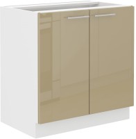 Szafka kuchenna dolna LARA 80 D 2F BB Cappucino/Biały