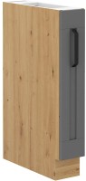 Szafka kuchenna dolna LUNA 15 D CARGO Szary z korpusem dąb artisan