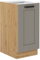 Dolna Szafka kuchenna LUNA 40 D 1F BB Gliniasty Szary/Dąb Artisan