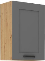 Wisząca szafka LUNA do kuchni 50 G-72 1F BB SZARY/DĄB ARTISAN
