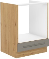 Dolna pod piekarnik Szafka kuchenna LUNA 60 D GAZ Gliniasty Szary/Dąb Artisan