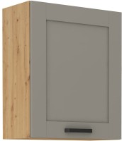 Górna szafka wisząca do kuchni z kolekcji LUNA 60 G-72 1F Gliniasty Szary/Dąb artisan