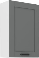 Górna szafka wisząca do kuchni z kolekcji LUNA 60 G-90 1F Szary/Biały
