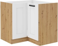 Dolna narożna Szafka kuchenna LUNA 89x89 DN 1F Biały/Dąb Artisan