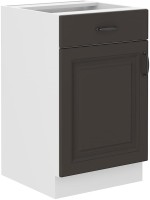 Szafka Grafit/Biały kuchenna dolna z szufladą STILO 50 D 1F 1 S