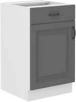Szafka kuchenna dolna z szufladą STILO 50 D 1F 1 S Szary/Biały