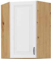 Szafka górna narożna STILO 58x58 GN-90 1F wisząca kuchenna Biały/Dąb Artisan