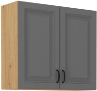 Szafka górna STILO 80 G-72 2F kuchenna wisząca Szary/Dąb Artisan