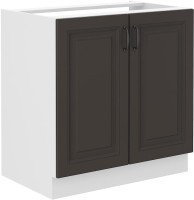 STILO 80 ZL 2F Szafka kuchenna pod zlew Grafit/Biały