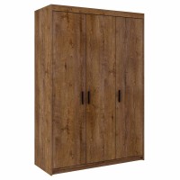 Szafa trzydrzwiowa Elena 3D DL03 z nadstawką NAEL DL03 Dąb Lefkas szafa z zesatwu