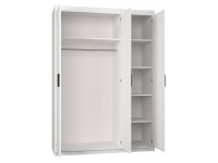 Szafa trzydrzwiowa Elena 3D DL03 z nadstawką NAEL DL03 Dąb Lefkas wnętrze szafy