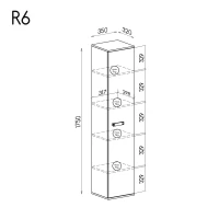 Wymiary szafy romero bieliźniarka do sypialni i salonu