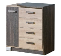 Prawostronna komoda z szufladami do sypialni romero 80 cm