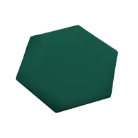 Panel ścienny tapicerowany 3D 35x45 Plaster miodu/Heksagon wezgłowie w kolorze zielonym.