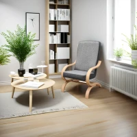 Fotel finka do salonu pokoju Girona szary/grafit - internetowy sklep meblowy Bird Meble