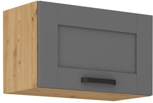 Szafka kuchenna wisząca górna LUNA 60 GU-36 1F Szary/Dąb Artisan