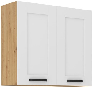 Szafka kuchenna wisząca górna LUNA 80 G-72 2F Biały/Dąb Artisan