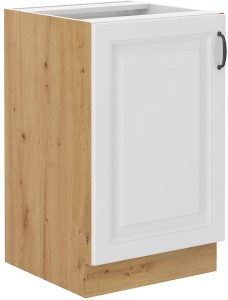 Szafka kuchenna pod zlew STILO 50 ZL 1F Biały/Dąb Artisan