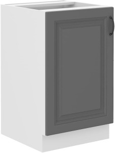 Szafka kuchenna pod zlew STILO 50 ZL 1F Szary/Biały