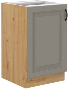 Szafka kuchenna pod zlew STILO 50 ZL 1F Gliniasty Szary/Dąb Artisan