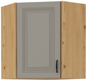 Szafka kuchenna wisząca górna narożna STILO 58x58 GN-72 1 F Gliniasty Szary/Dąb Artisan