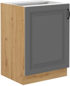 Szafka kuchenna dolna STILO 60 D 1F Szary/Dąb Artisan