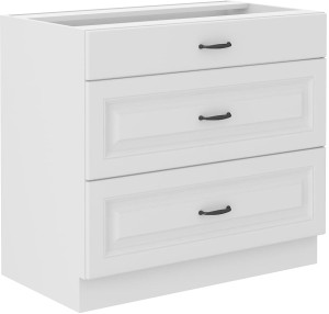 Szafka kuchenna dolna z szufladami STILO 80 D 3S Biały/Biały