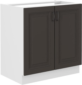 Szafka kuchenna pod zlew STILO 80 ZL 2F Grafit/Biały