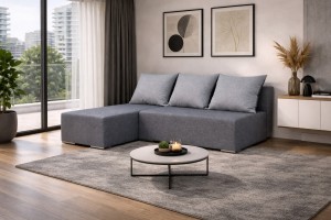 Narożnik z funkcją spania Ecco lewy Grafitowy