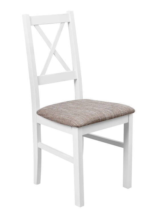 Krzesło Białe do Kuchni jadalni tapicerowane