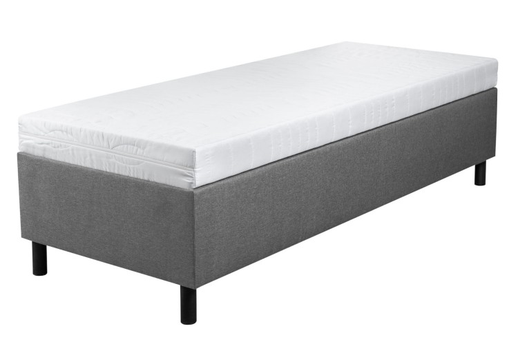 Łóżko hotelowe BOX szare materac